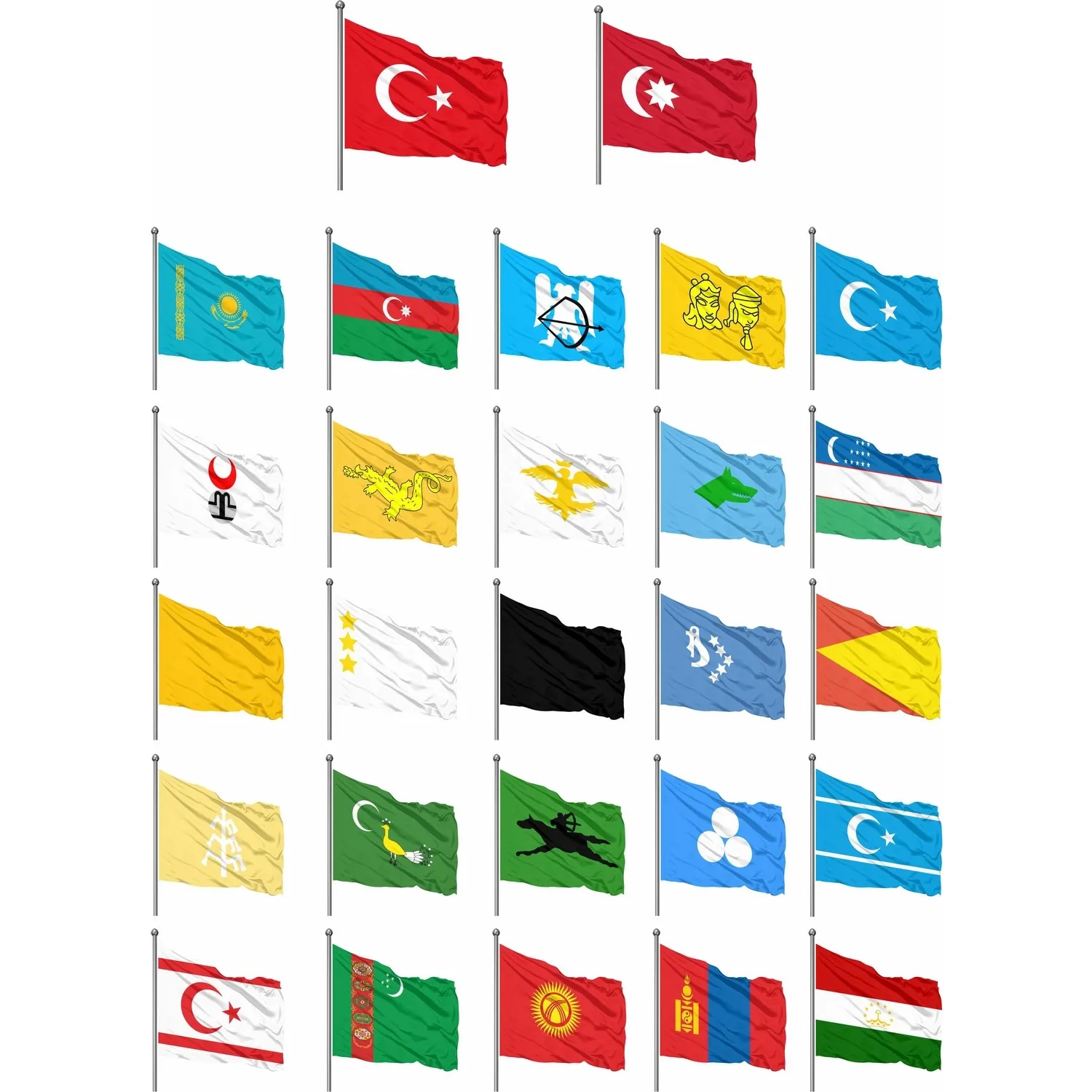 İzbayrak,izmir,bayrak,izbayrak,flama,Sopalı Sallama Bayraklar